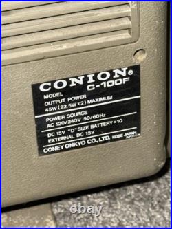 Vintage BOOMBOX CONION C-100F Ghetto Blaster Cassette Radio recorder