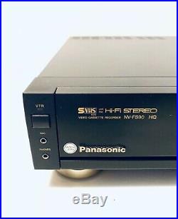 Vintage Black Panasonic HQ NV-FS90 Video Cassette Recorder VHS With Remote