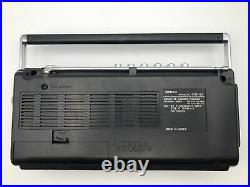 Vintage Black Sony CFM-120 Cassette-Corder Radio Am/Fm Tested