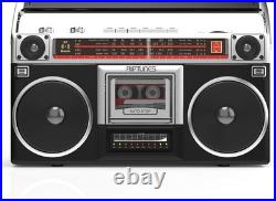 Vintage Bluetooth Boombox Cassette Player