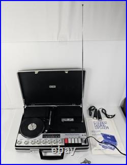 Vintage Bohsei Briefcase Stereo Sound System Model 6100, AM/FM, Cassette Phono