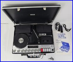 Vintage Bohsei Briefcase Stereo Sound System Model 6100, AM/FM, Cassette Phono