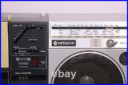 Vintage Boombox HITACHI TRK W1W Stereo Cassette Recorder Made In Japan