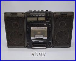 Vintage Boombox Hitachi TRK 9150W FM/MWithSW Setero Cassette Recorder Player