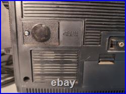 Vintage Boombox Sanyo Radio Cassette Recorder AC/DC Mic Aux Bat Indicator Works Vintage Boombox Sanyo Radio Cassette Recorder AC/DC Mic Aux Bat Indicator Works