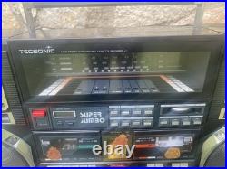Vintage Boombox Tecsonic J1 Radio Cassette Recorder Super Jumbo ghetto blasters Vintage Boombox Tecsonic J1 Radio Cassette Recorder Super Jumbo ghetto blasters