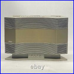 Vintage Bose Aw-1 Acoustic Wave Stereo Cassette Player & Pd-1 Base Free Shipping