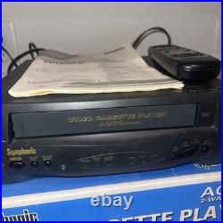 Vintage Boxed Symphonic VP19WFA VCR Video Cassette Recorder VHS Tape Player