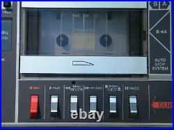 Vintage CASIO CK-500 Boombox Keyboard AM/FM Radio Piano Dual Cassette Recorder