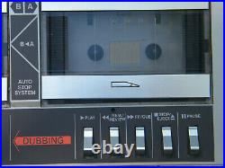 Vintage CASIO CK-500 Boombox Keyboard AM/FM Radio Piano Dual Cassette Recorder
