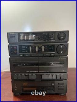 Vintage Casio 1994 MS4CD AM/FM Radio/Cd Player/Cassette Recorder Equalizer READ