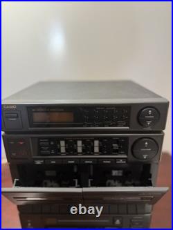 Vintage Casio 1994 MS4CD AM/FM Radio/Cd Player/Cassette Recorder Equalizer READ