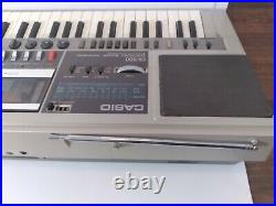 Vintage Casio CK-500 Boombox Keyboard AM/FM Radio Double Cassette Recorder-Works