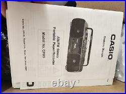 Vintage Casio CP-80 Boombox Portable Stereo Radio Cassette Recorder New In Box