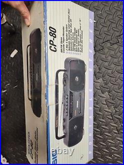 Vintage Casio CP-80 Boombox Portable Stereo Radio Cassette Recorder New In Box