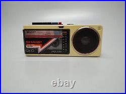 Vintage Cassette Player Sharp QT 10XW Radio Cassette Recorder Rare Japan