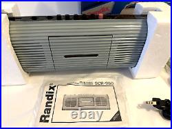 Vintage Cassette Recorder Boombox Radio AM/FM Stereo Randix SCR-980 NEW IN BOX