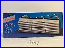 Vintage Cassette Recorder Boombox Radio AM/FM Stereo Randix SCR-980 NEW IN BOX