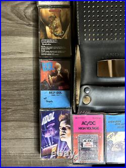 Vintage Cassettes with Players Rare ACDC Black Sabbath Billy Idol Lots of 16