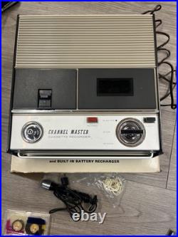 Vintage Channel Master Cassette Tape Player Recorder 6308 Tested Japan Box Mic Vintage Channel Master Cassette Tape Player Recorder 6308 Tested Japan Box Mic