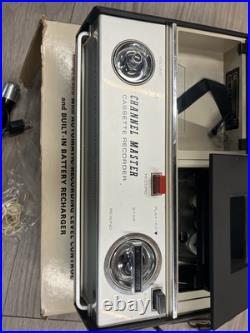 Vintage Channel Master Cassette Tape Player Recorder 6308 Tested Japan Box Mic Vintage Channel Master Cassette Tape Player Recorder 6308 Tested Japan Box Mic