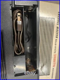 Vintage Channel Master Cassette Tape Player Recorder 6308 Tested Japan Box Mic Vintage Channel Master Cassette Tape Player Recorder 6308 Tested Japan Box Mic