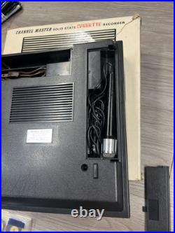 Vintage Channel Master Cassette Tape Player Recorder 6308 Tested Japan Box Mic Vintage Channel Master Cassette Tape Player Recorder 6308 Tested Japan Box Mic