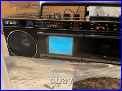 Vintage Citizen TA80-0A LCD TV/Stereo/Radio Cassette Tape Recorder1988MINT