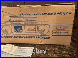 Vintage Citizen TA80-0A LCD TV/Stereo/Radio Cassette Tape Recorder1988MINT