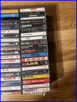 Vintage Classic Rock Cassette Lot of 80 Ozzy Sabbath Grateful Dead Kiss AC/DC