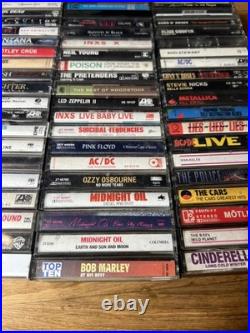 Vintage Classic Rock Cassette Lot of 80 Ozzy Sabbath Grateful Dead Kiss AC/DC