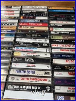 Vintage Classic Rock Cassette Lot of 80 Ozzy Sabbath Grateful Dead Kiss AC/DC