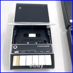 Vintage Concord Model F-60 Cassette Tape Recorder With Microphone Manual & Case Vintage Concord Model F-60 Cassette Tape Recorder With Microphone Manual & Case