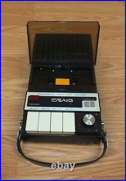 Vintage Craig (2630) Automatic Shut-Off System Cassette Player & Recorder with A/C