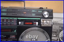 Vintage Crown Japan SZ-5100 Boombox Radio Double Cassette 100W 5-Band Stereo EQ Vintage Crown Japan SZ-5100 Boombox Radio Double Cassette 100W 5-Band Stereo EQ
