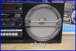 Vintage Crown Japan SZ-5100 Boombox Radio Double Cassette 100W 5-Band Stereo EQ Vintage Crown Japan SZ-5100 Boombox Radio Double Cassette 100W 5-Band Stereo EQ