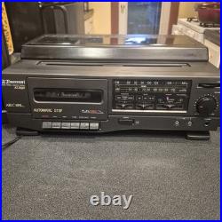 Vintage Emerson AS2609 Black AM/FM Cassette Player & Recorder With Speakers Vintage Emerson AS2609 Black AM/FM Cassette Player & Recorder With Speakers