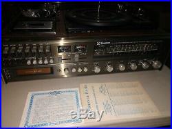 Vintage Emerson Turn Table AM/FM Stereo Receiver 8 Track and Cassette Recorder