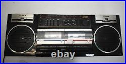 Vintage Fisher Boombox AM-FM Dual Cassette Stereo 1980s Model PH-402