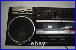 Vintage Fisher Boombox AM-FM Dual Cassette Stereo 1980s Model PH-402