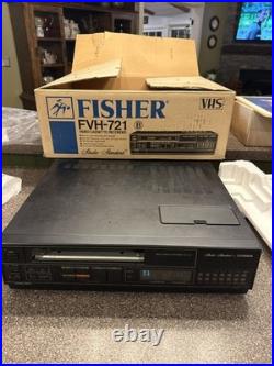 Vintage Fisher FVH 721 Video Cassette Recorder VHS Player Deck WithOrig. Box Read