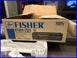 Vintage Fisher FVH 721 Video Cassette Recorder VHS Player Deck WithOrig. Box Read Vintage Fisher FVH 721 Video Cassette Recorder VHS Player Deck WithOrig. Box Read