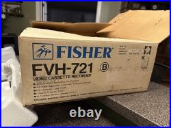 Vintage Fisher FVH 721 Video Cassette Recorder VHS Player Deck WithOrig. Box Read