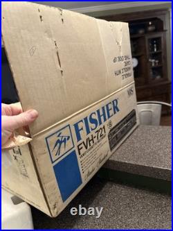 Vintage Fisher FVH 721 Video Cassette Recorder VHS Player Deck WithOrig. Box Read