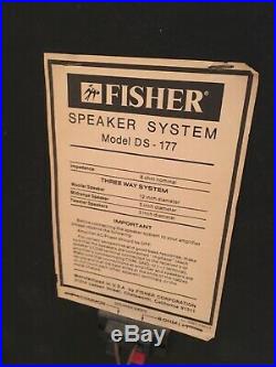 Vintage Fisher Turntable Record Player Cassette Radio Speakers Stereo System