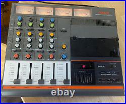 Vintage Fostex Model 250 4 Track Cassette Recorder Mixer Portastudio Untested
