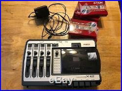 Vintage Fostex X-12 Multitracker 4 Four Track Cassette Tape Recorder With Tapes