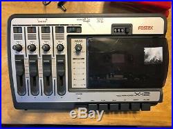 Vintage Fostex X-12 Multitracker 4 Four Track Cassette Tape Recorder With Tapes