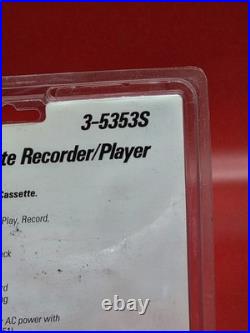 Vintage GE Mini Cassette Recorder Player 3-5353S Vintage Old Stock New Sealed