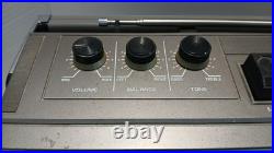 Vintage General Electric 3-5252D Boom Box AM/FM Cassette Recorder TESTED WORKS